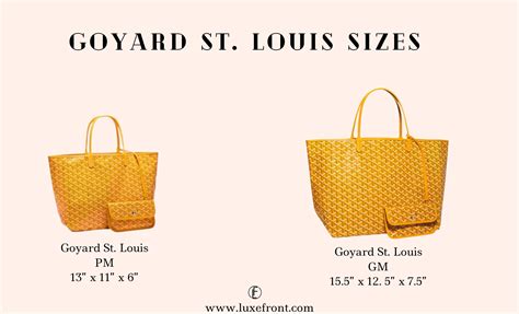 goyard st louis junior tote price|Goyard st louis size comparison.